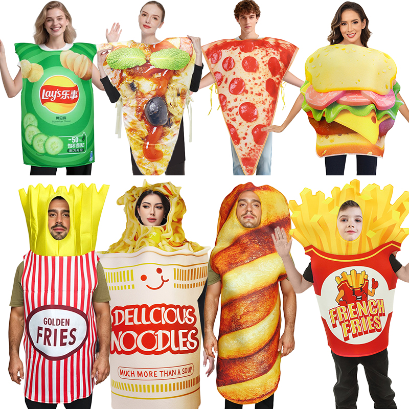 Snacks Food Usa - Adult Kids Sponge Suit Snack Fun