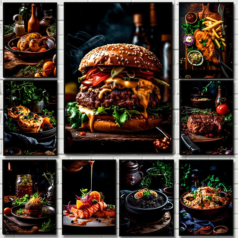 Food Snacks Chips - Western Food Hamburger Steak Chips Salmon