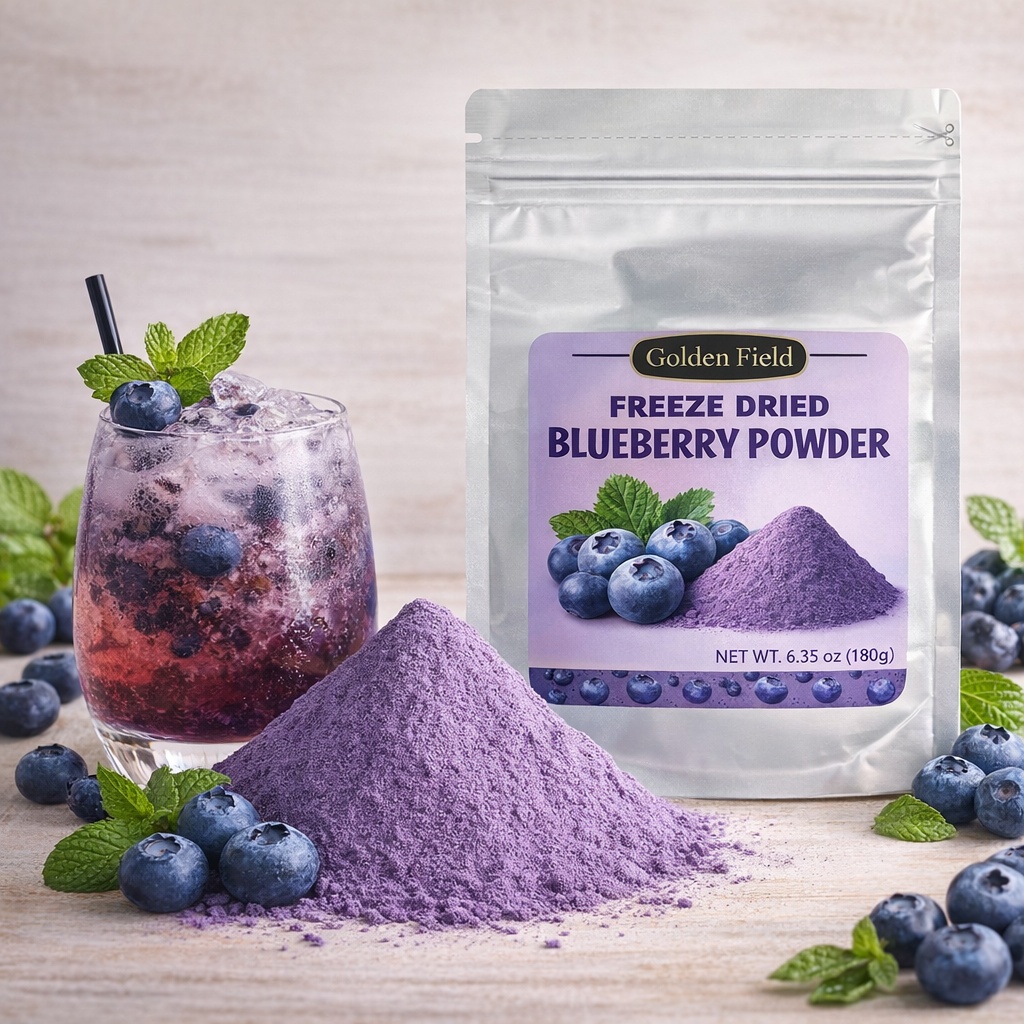 Dried Fruit Mix - 6.35oz Blueberry Powder, Freeze Dried, Fruit
