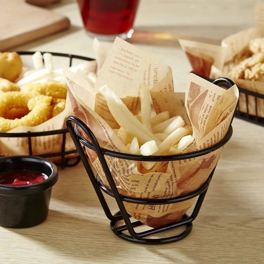 Food Snacks Chips - 1PC snack Chip basket Creative Iron
