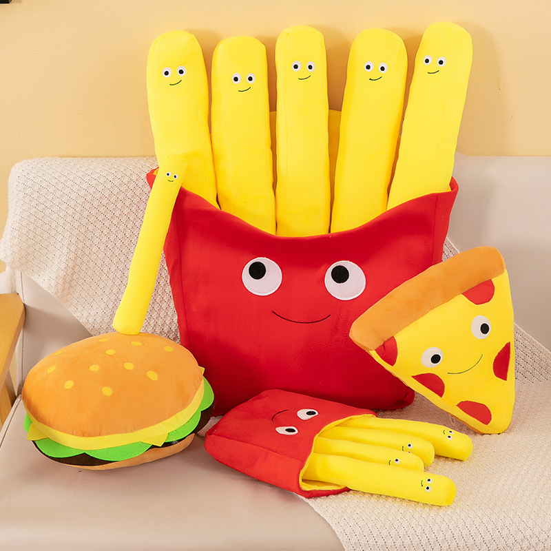 Food Snacks For Kids - Simulation Hamburger Fries Children Girl Doll