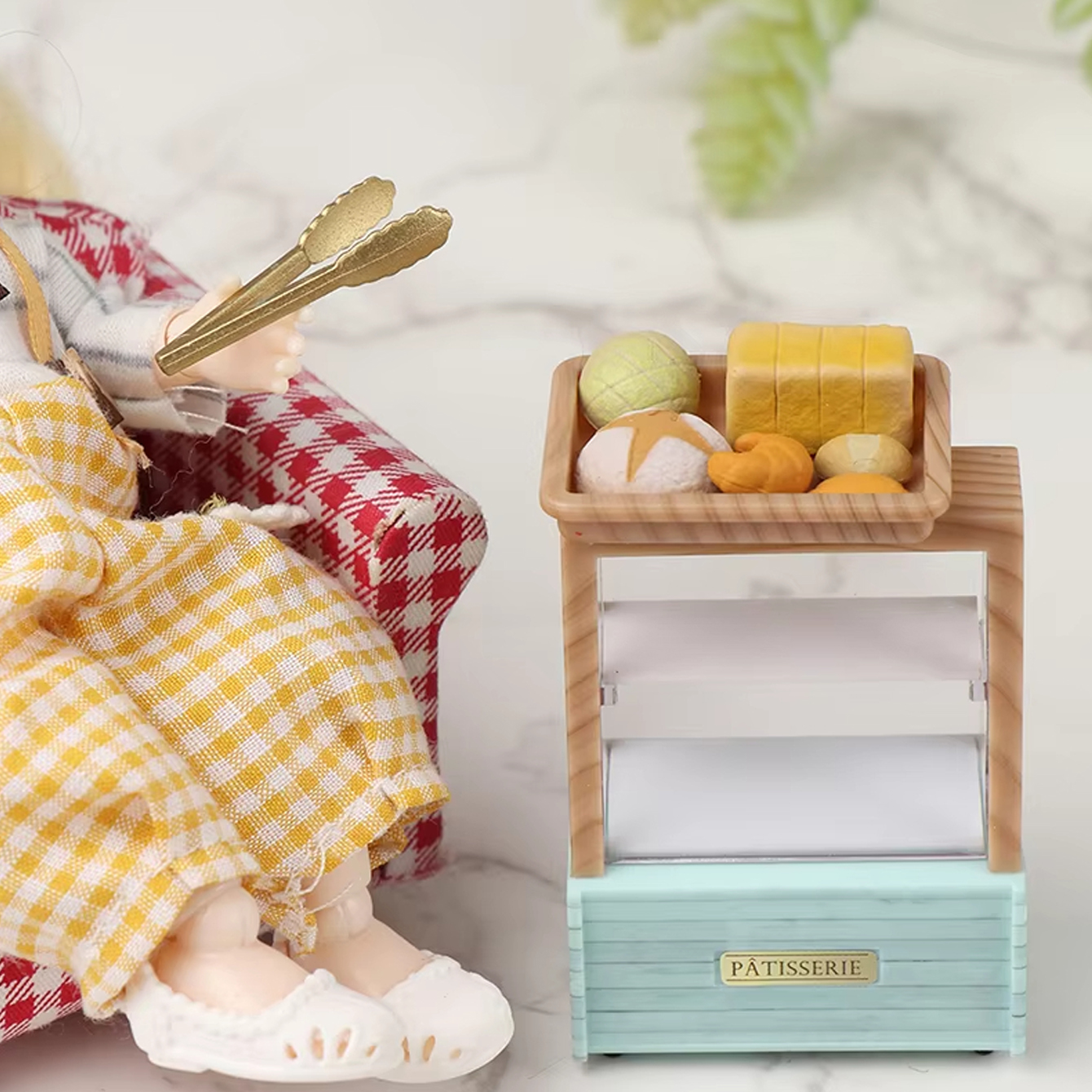 Dollhouse Miniature Bread Cabi - Snacks Food Usa review and price