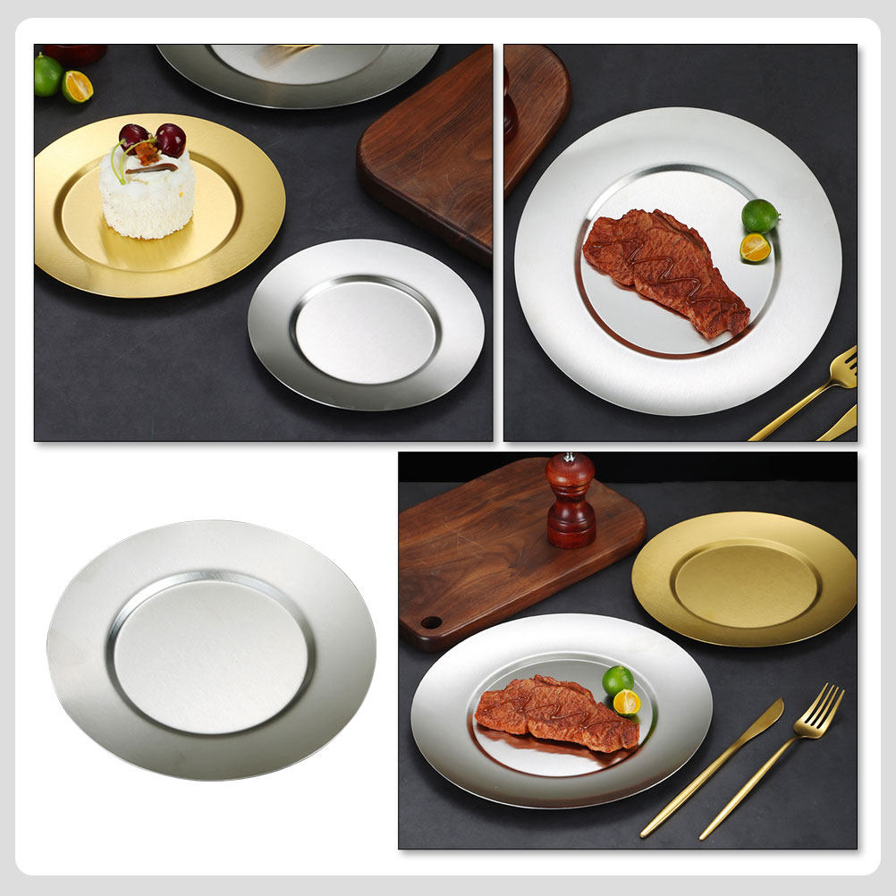 Stainless Steel Plate Round Fo - Food Snacks For Camping review and price