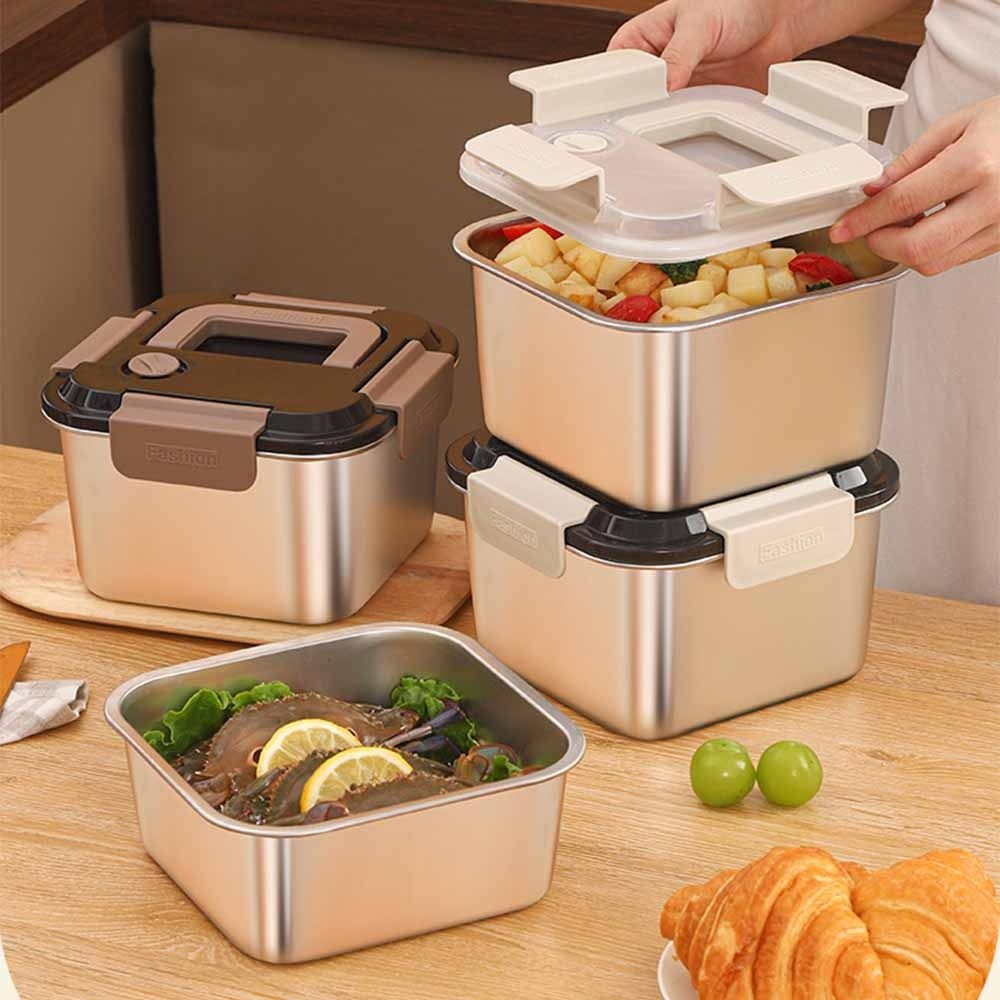 1800ML Stainless Steel Crisper - Food Snacks For Camping review and price