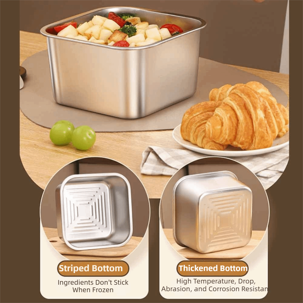 1800ML Stainless Steel Crisper - Food Snacks For Camping review and price