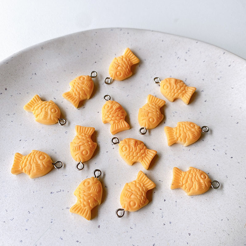 10pcs Kawaii Taiyaki Fish Char - Zinc Food Snacks review and price