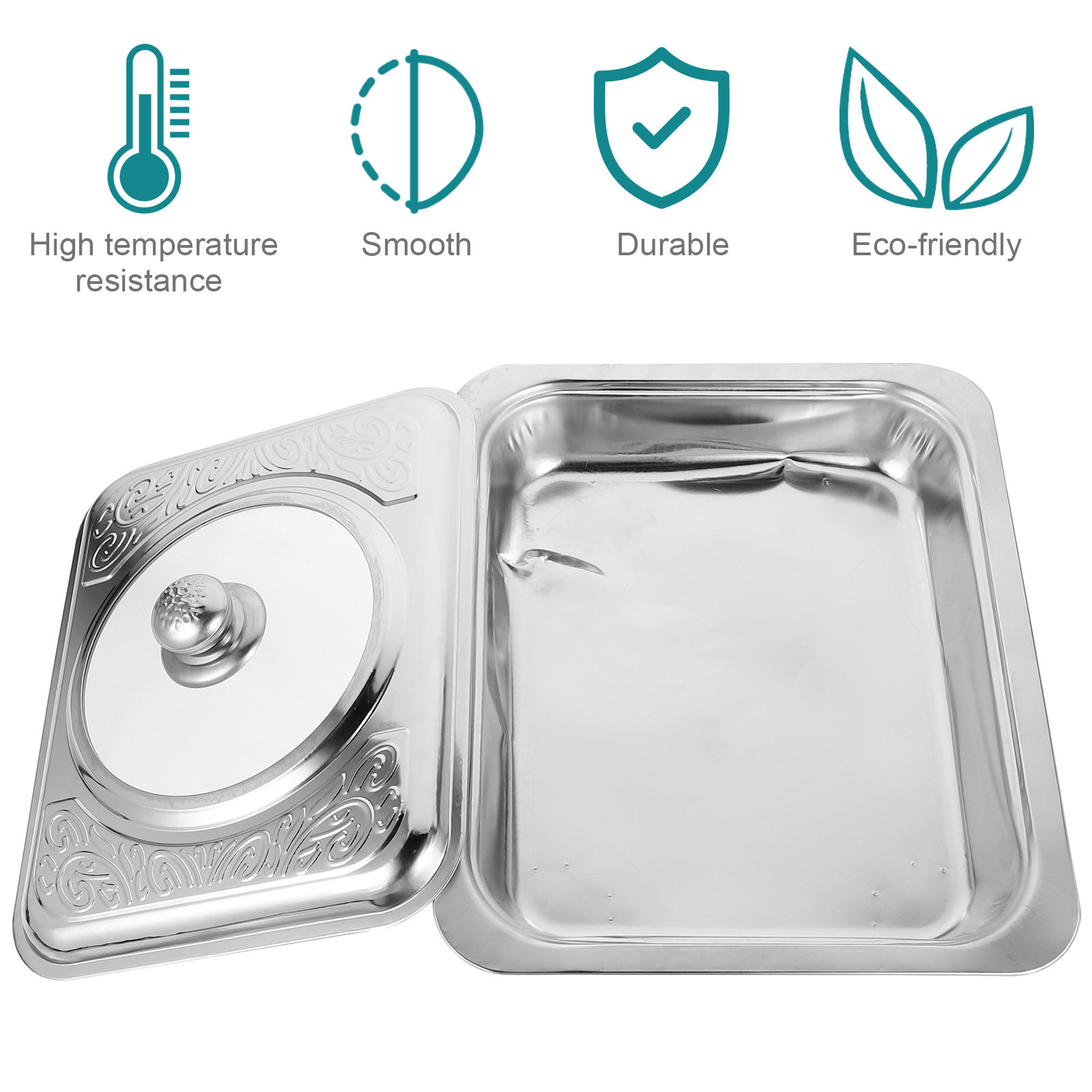 1Pcs Stainless Steel Rectangul - Food Snacks Easy review and price