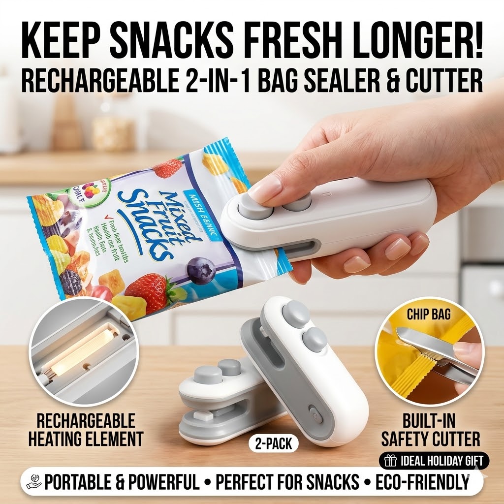 Mini Portable Snack Bag Sealer - Food Snacks Chips review and price