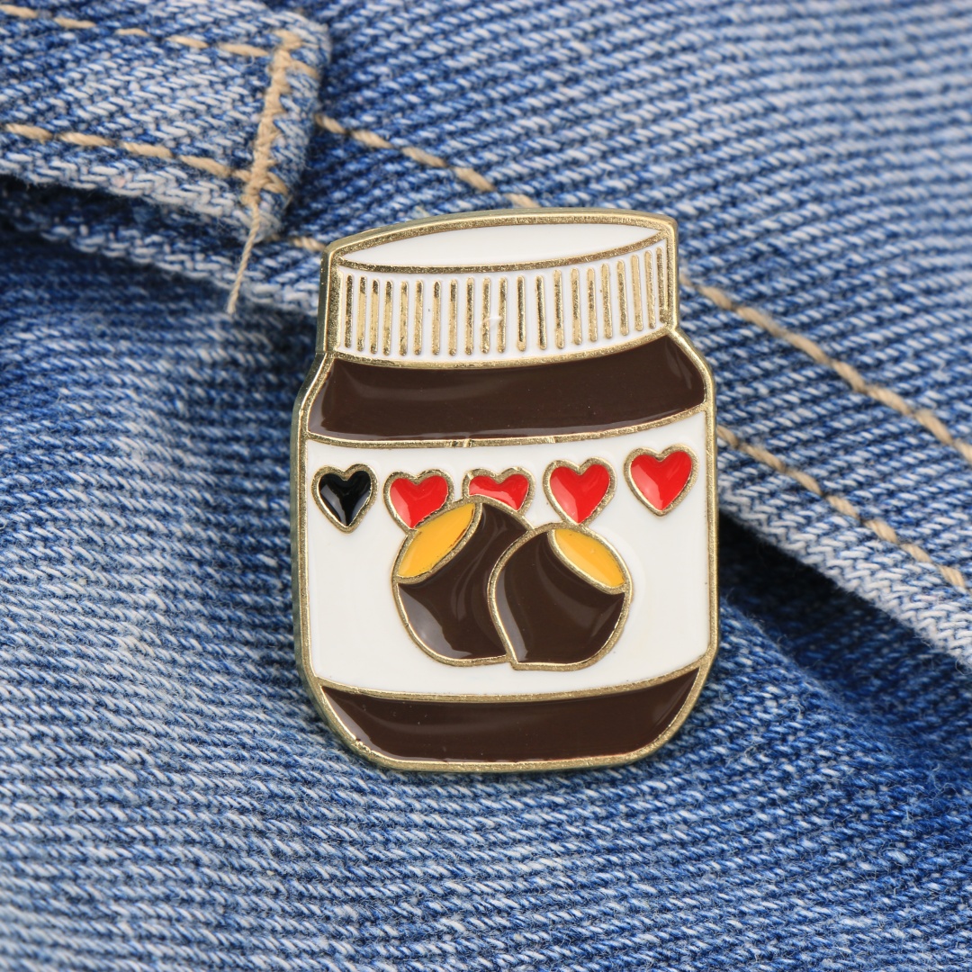 Cute Chocolate Spread Jar Enam - Zinc Food Snacks review and price
