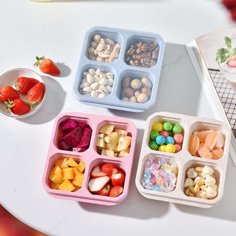 Snack Box with Four Transparen - Food Snacks Box review and price