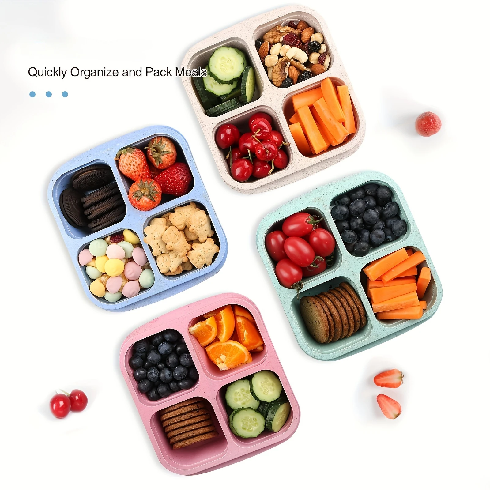 Snack Box with Four Transparen - Food Snacks Box review and price