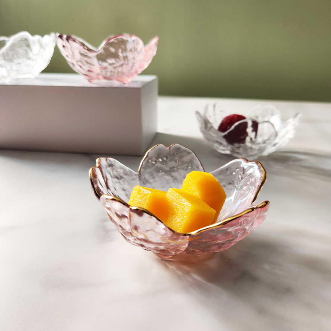 3 Pcs Glass Sauce Dish Japanes - Peanut Butter Snack review and price