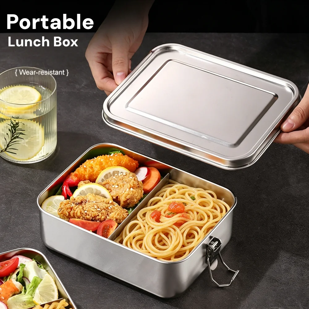 Stainless Steel Bento Box Meta - Food Snacks Box review and price