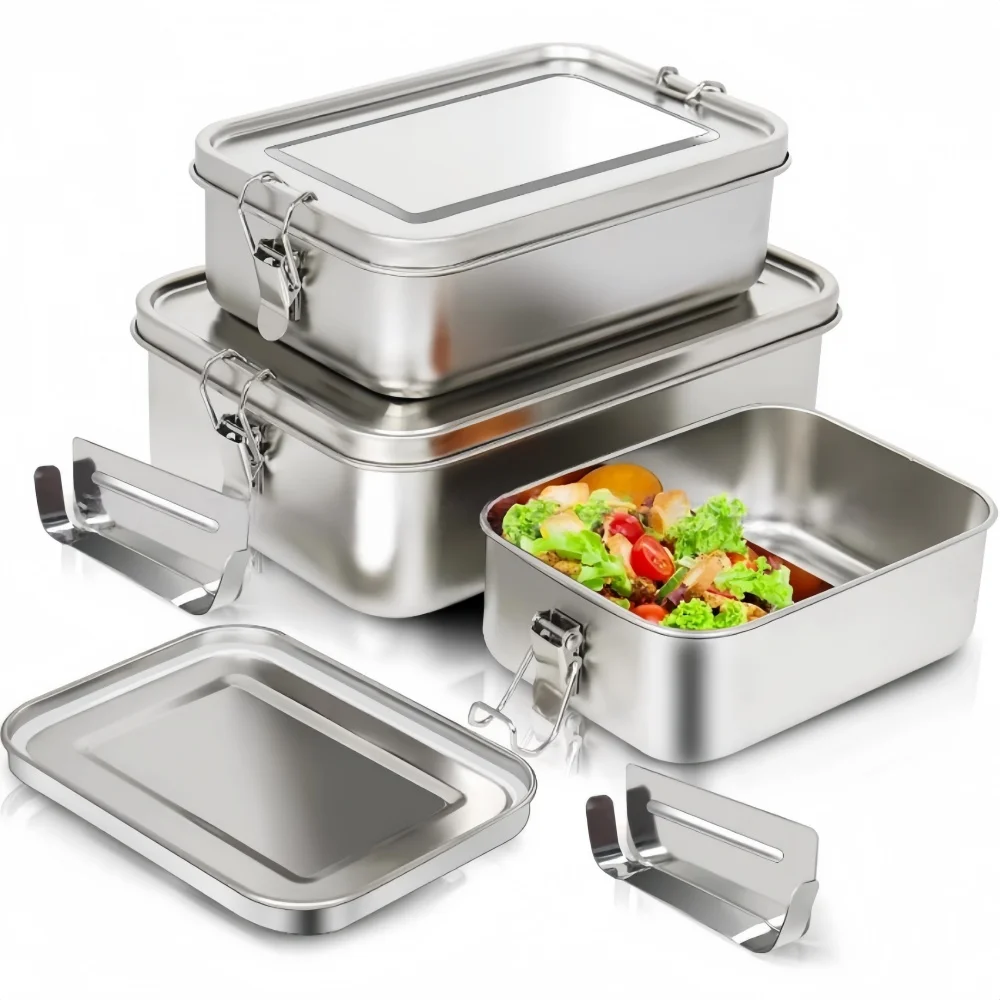 Stainless Steel Bento Box Meta - Food Snacks Box review and price