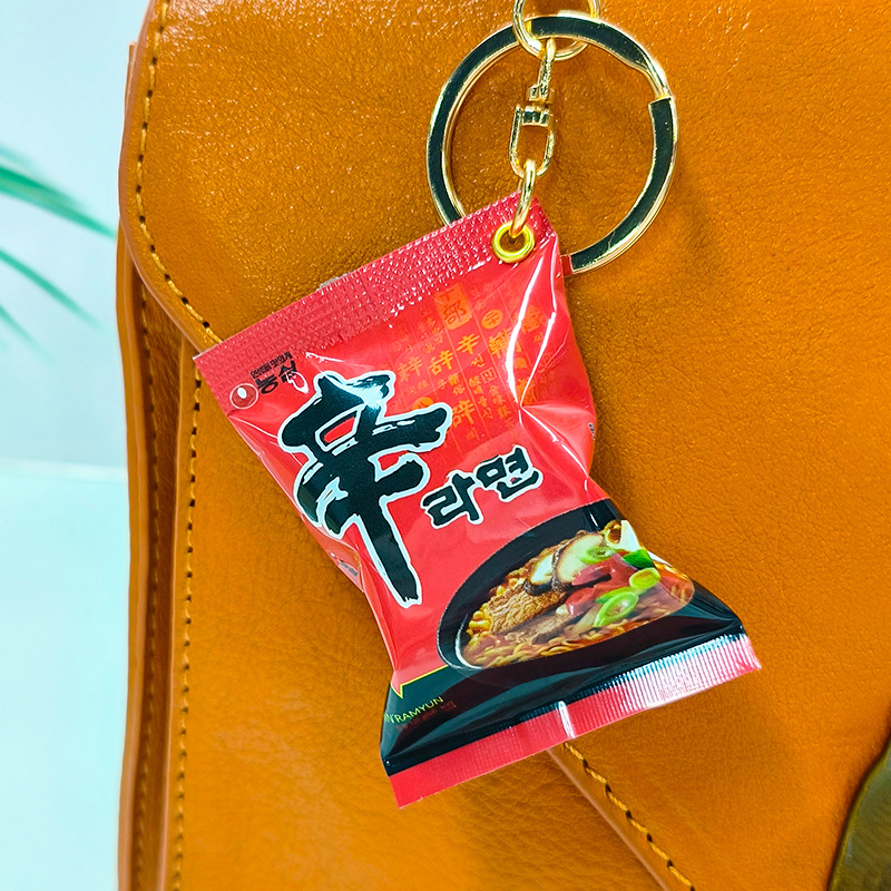 Korean Instant Noodles Keychai - Zinc Food Snacks review and price