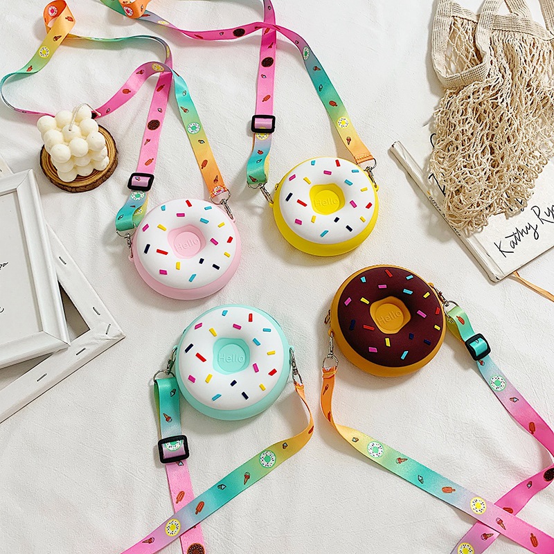 Cute Donut Girl Crossbody Bags - Food Snacks For Kids review and price