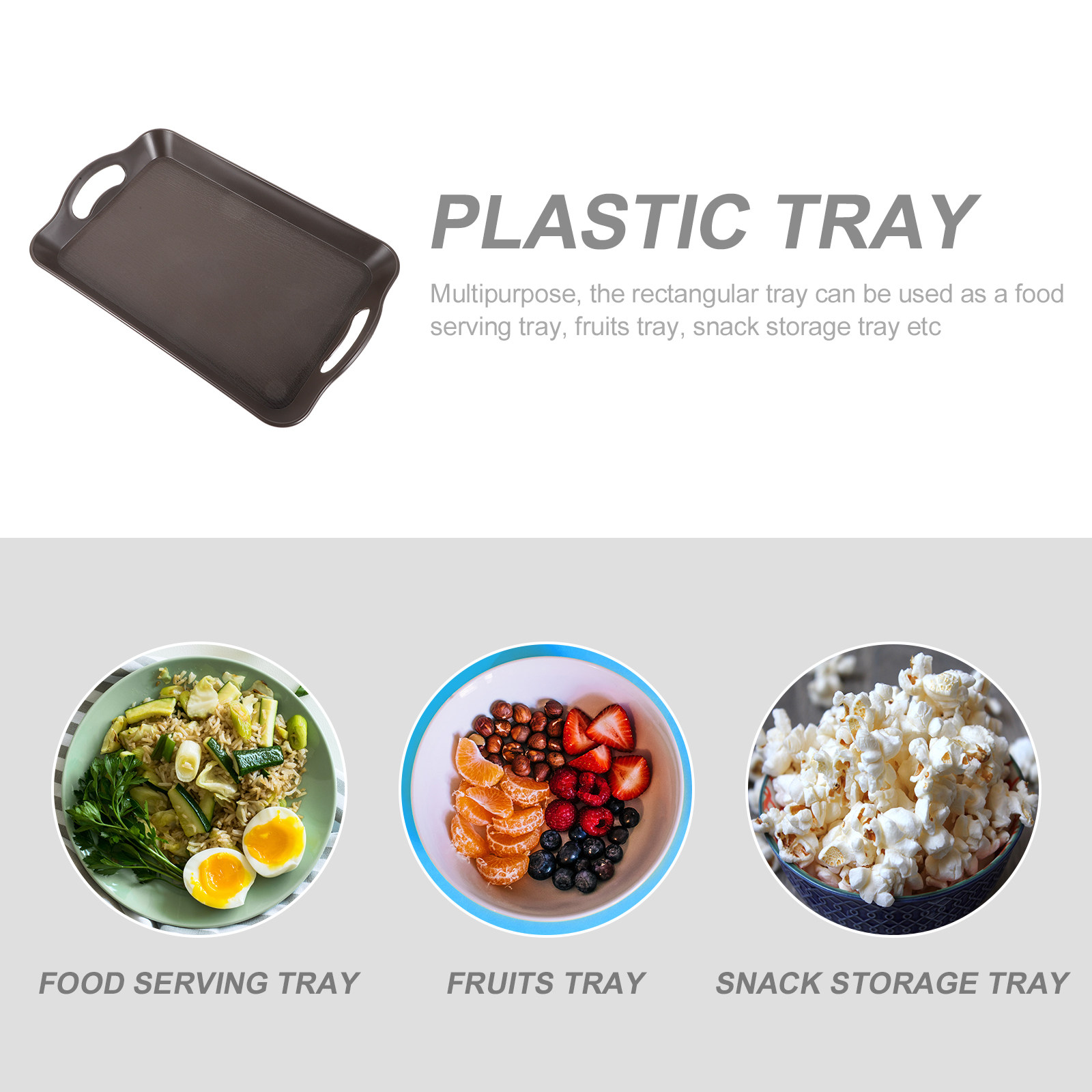 Heavy Duty Plastic Serving Tra - Food Snacks Easy review and price