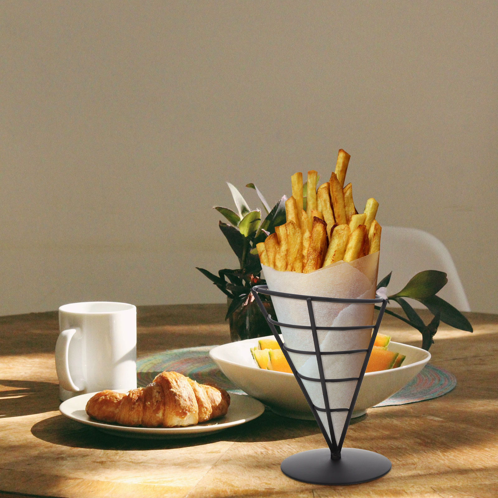 Iron French Fries Rack Sturdy  - Food Snacks Chips review and price
