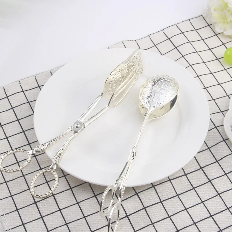 Retro European-style Cake Tong - Zinc Food Snacks review and price