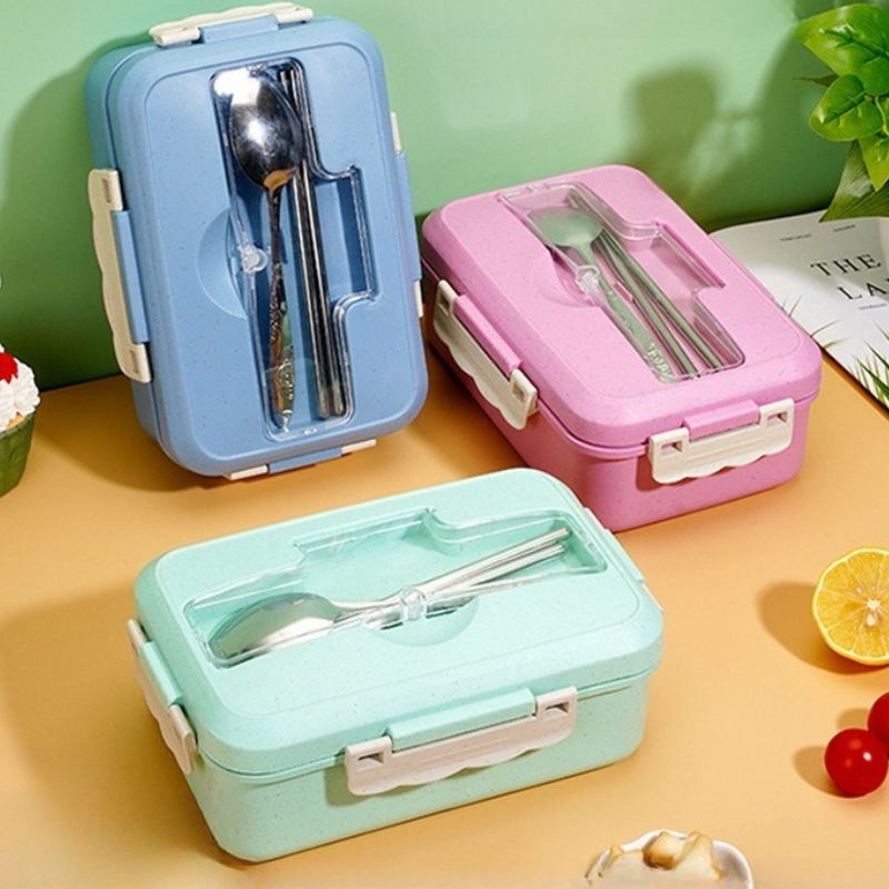 3 Grid Heated Bento Lunch Box  - Food Snacks For Kids review and price