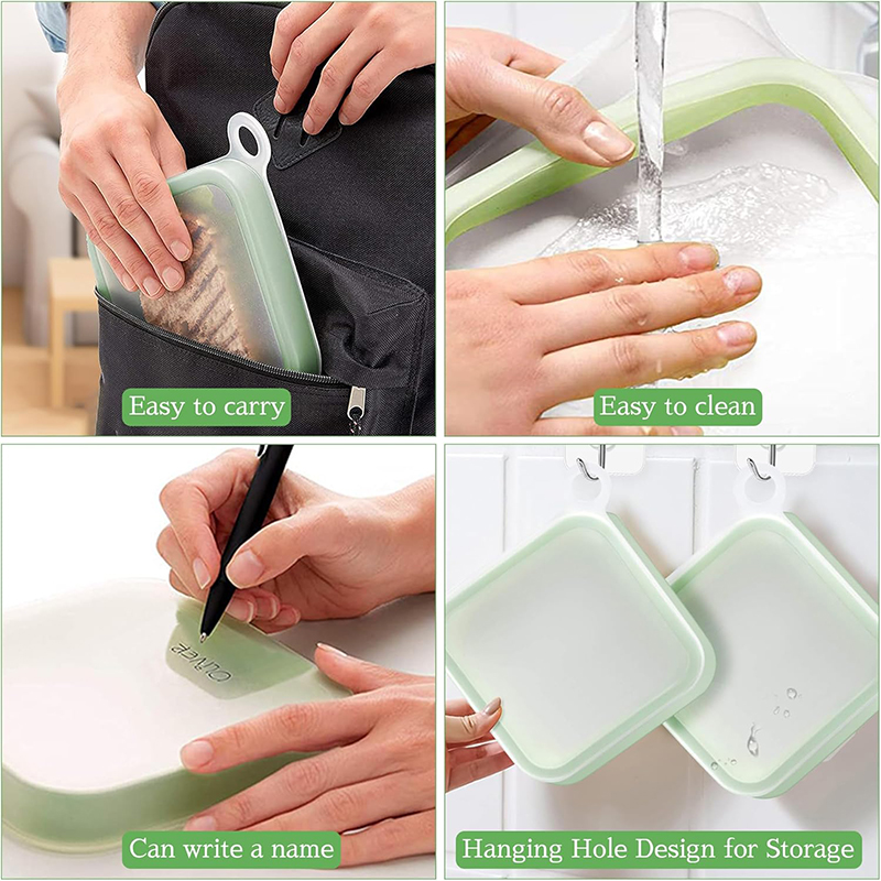 Silicone Sandwich Toast Bento  - Food Snacks Box review and price