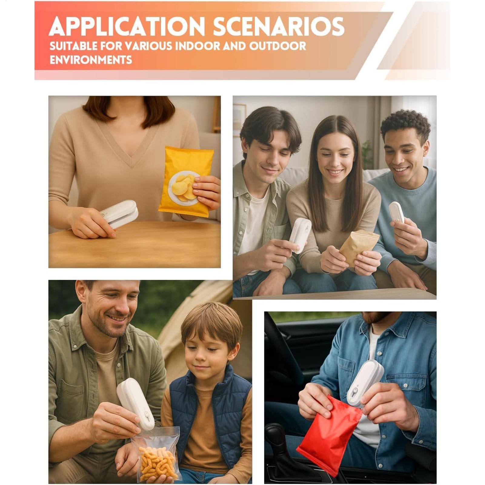 Chip Sealer Rechargeable Food  - Food Snacks For Camping review and price